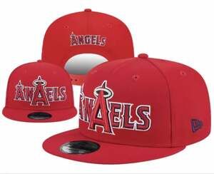 Los Angeles Angels New Era Overlap 59FIFTY Fitted Hat - Red